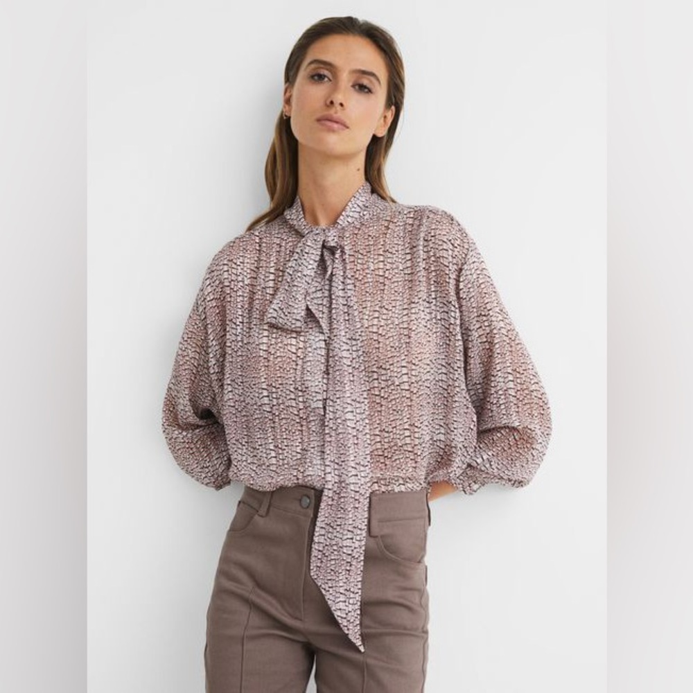 Reiss Kelsie Metallic Top Size UK6